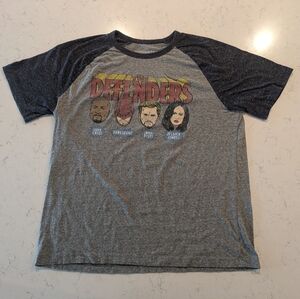 Marvel Netflix Special Defenders Men's Large Short Sleeve Shirt Superhero Team